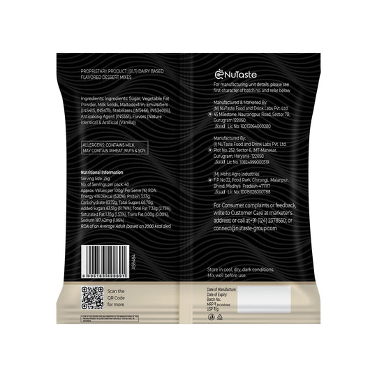 Creamy Vanilla Frappe Premix, 1Kg