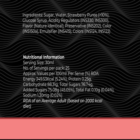Berry Cooler Syrup, 750ml