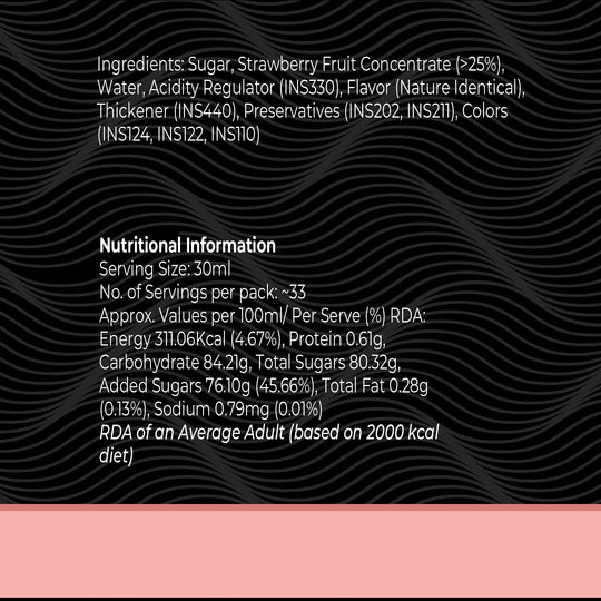 Strawberry Swirl Sauce, 1L