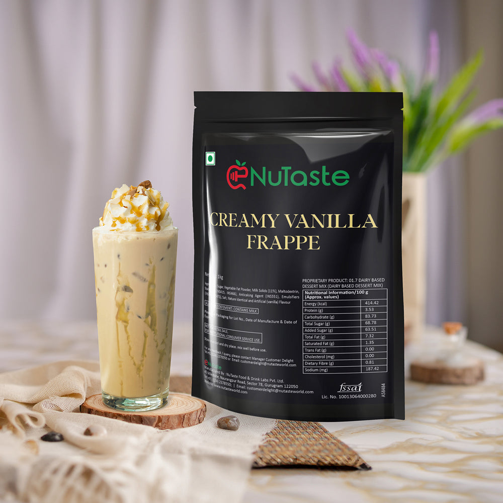 Creamy Vanilla Frappe Premix, 1Kg