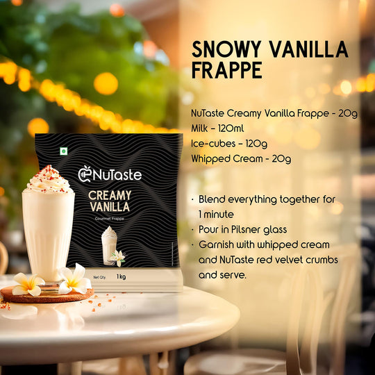 Creamy Vanilla Frappe Premix, 1Kg